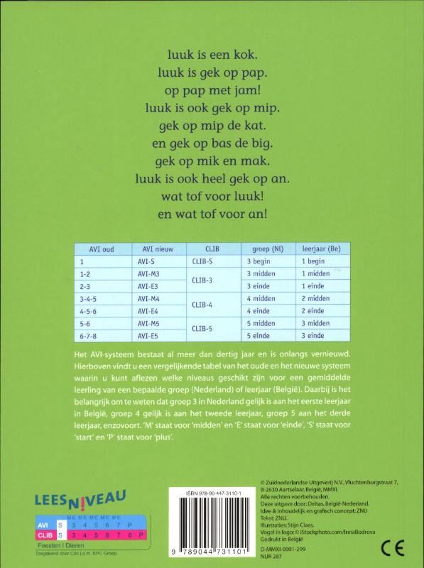 Tijd voor een boek  -   Gek op pap achterkant