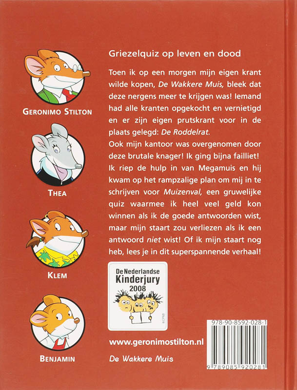 Griezelquiz op leven en dood / 25 achterkant