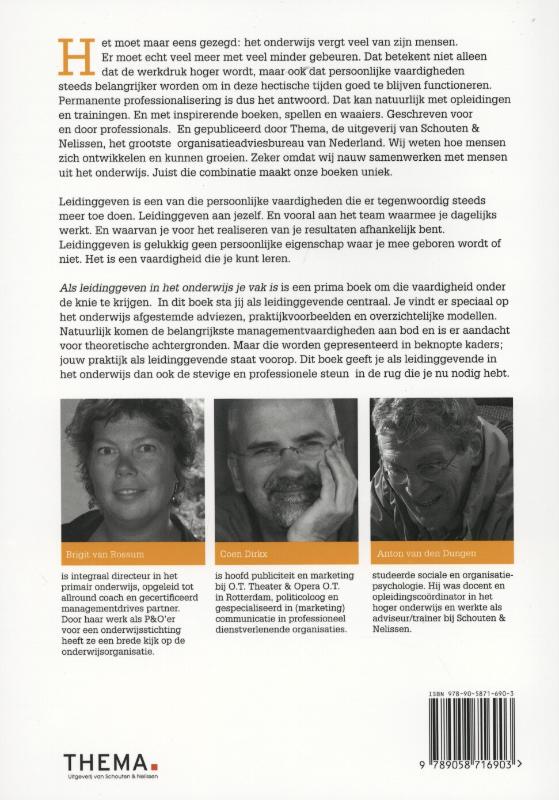 Als leidinggeven in het onderwijs je vak is achterkant