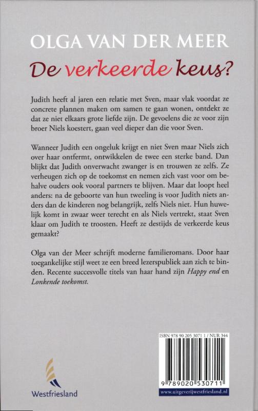 De verkeerde keus achterkant