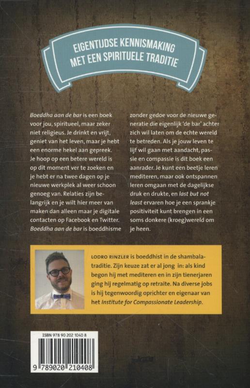 Boeddha aan de bar achterkant