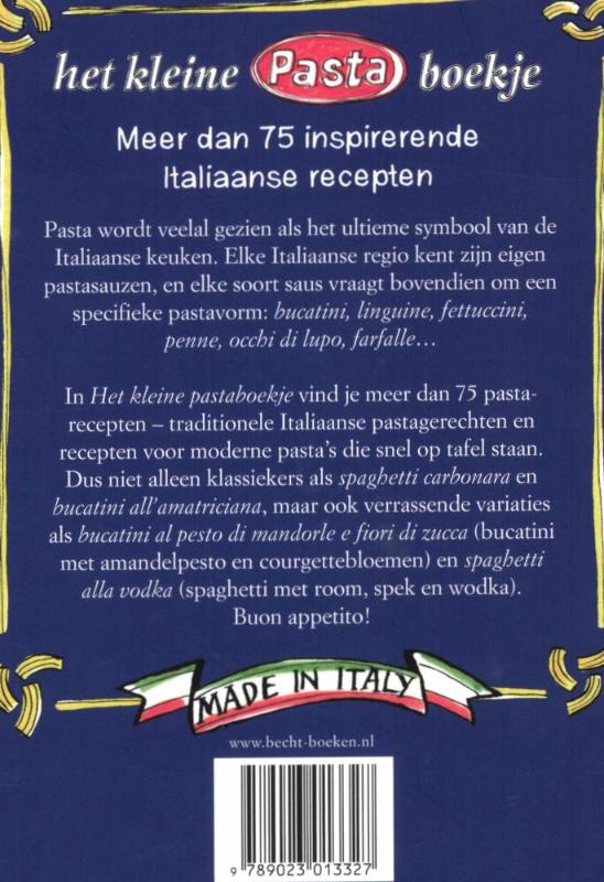 Het Kleine Pastaboekje achterkant
