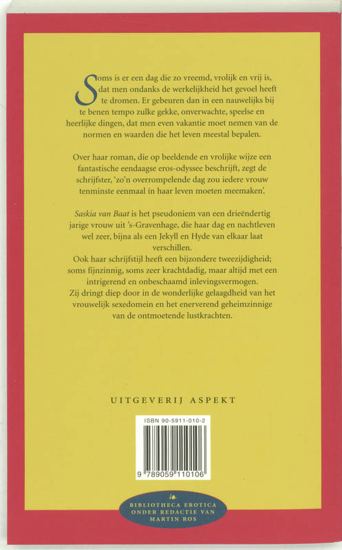 Zomerzoet / Bibliotheca erotica achterkant