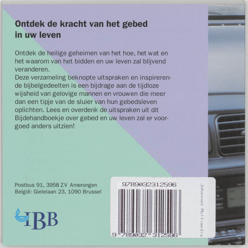 Bijdehandboekje Over Gebed achterkant