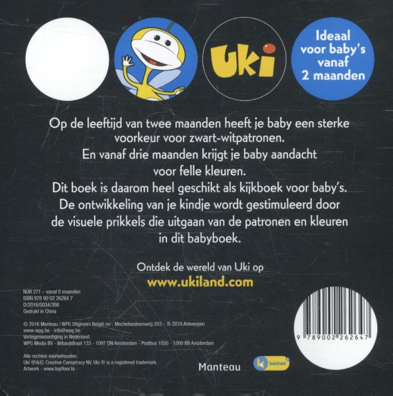 Uki 0 - Baby's eerste boek achterkant