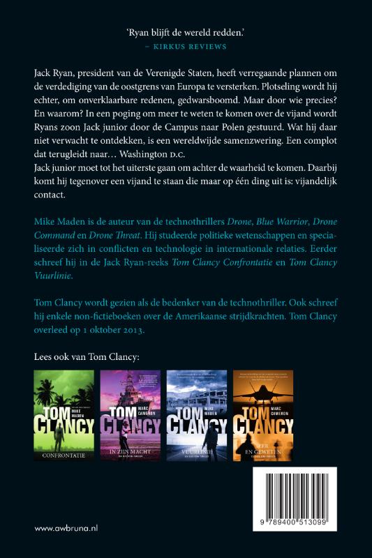 Tom Clancy Vijandelijk contact / Jack Ryan achterkant