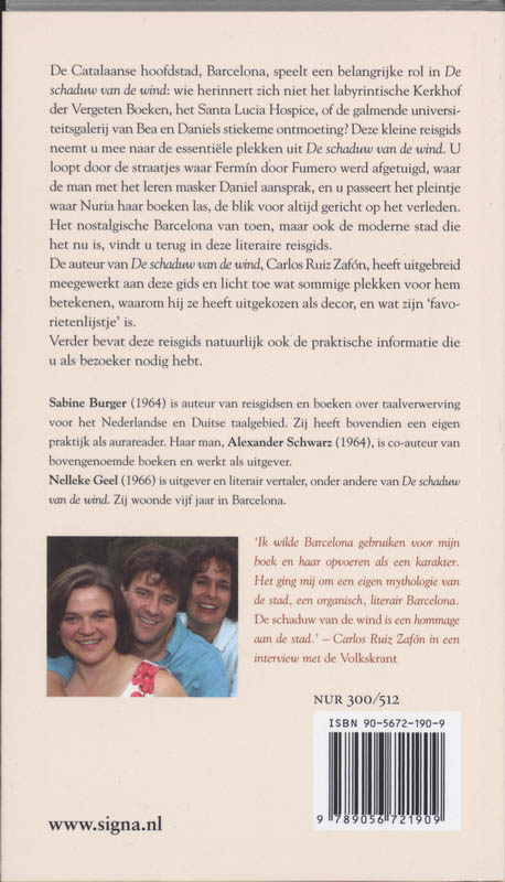 Het Kerkhof der Vergeten Boeken 1 - De schaduw van de wind achterkant