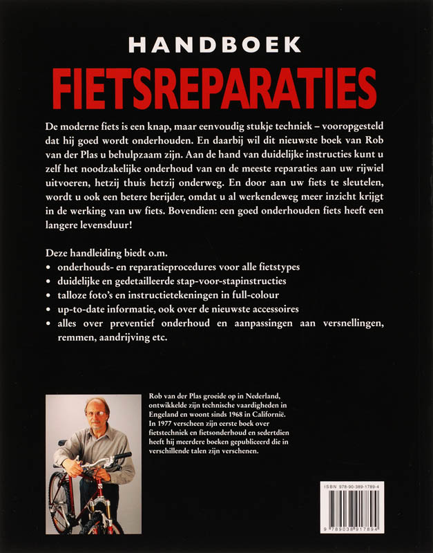 Handboek fietsreparaties achterkant