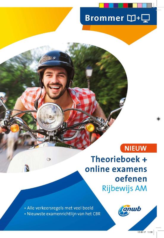 Theorieboek+online examens oefenen Rijbewijs AM - Brommer
