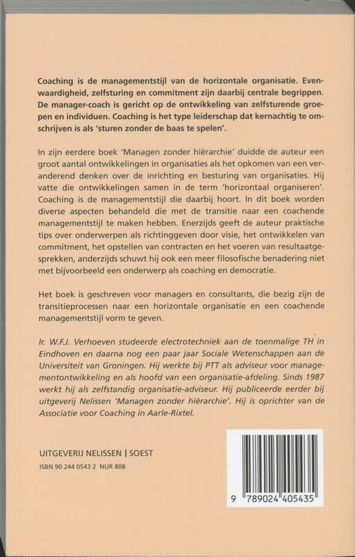 De manager als coach / A-reeks achterkant