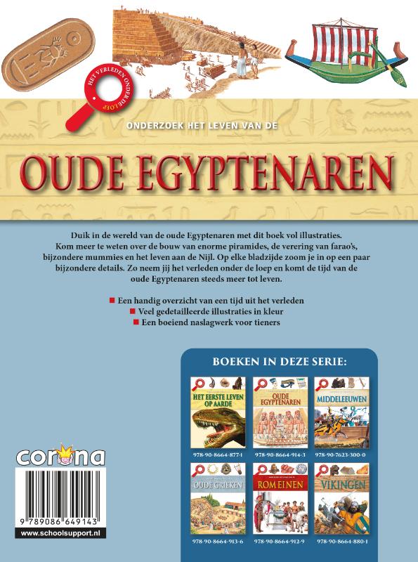 Het verleden onder de loep  -   Het leven van de Oude Egyptenaren achterkant
