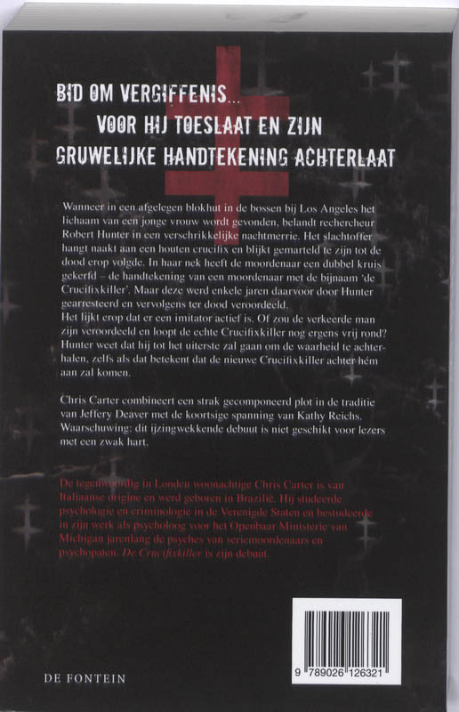 De Crucifix-Killer achterkant