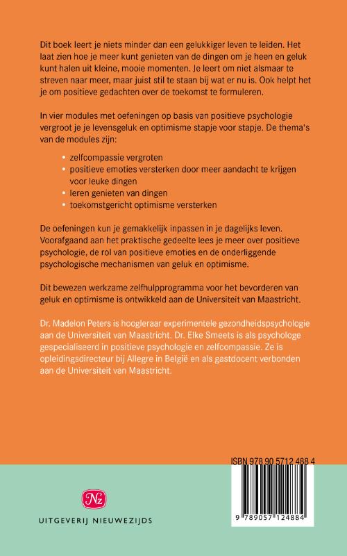 Geluk en optimisme achterkant