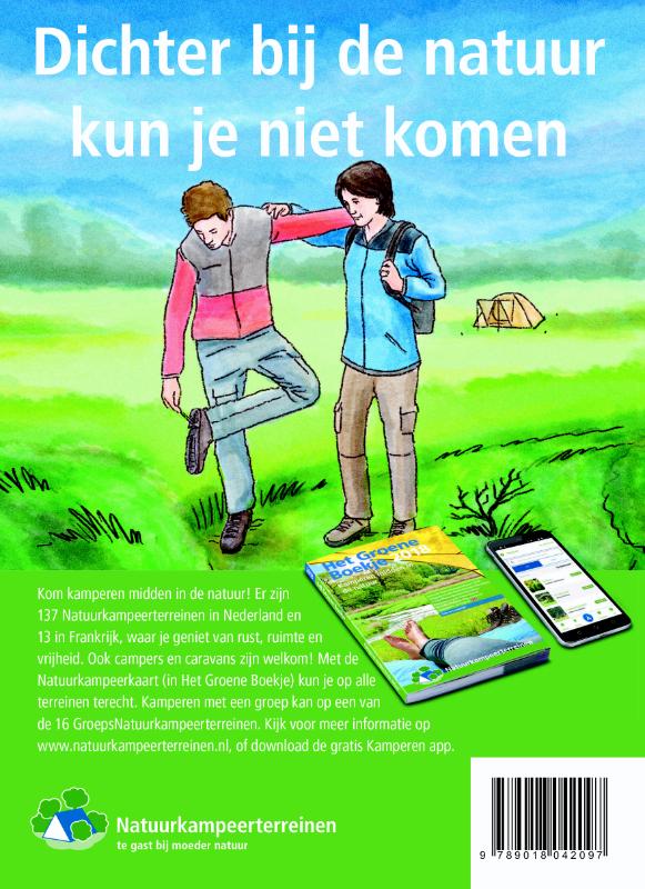 ANWB kamperen  -   Kleine campings 2018 achterkant