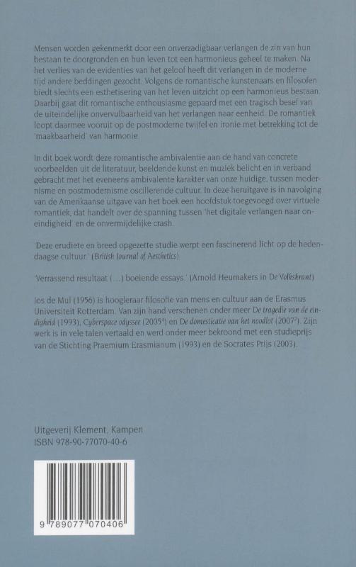 Het romantische verlangen achterkant