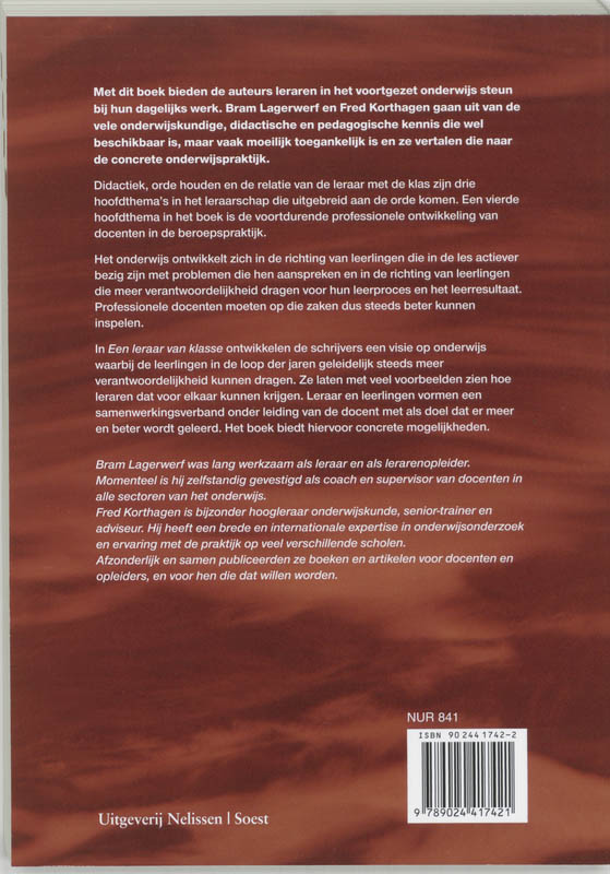 Een Leraar Van Klasse achterkant