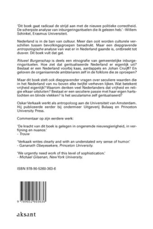 Ritueel burgerschap achterkant