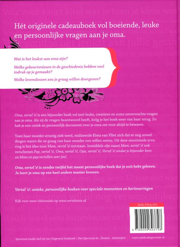 Oma vertel 's achterkant