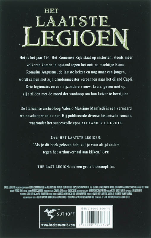 Laatste legioen achterkant