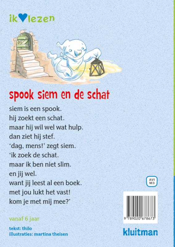 Spook Siem en de schat / Ik ♥ lezen achterkant