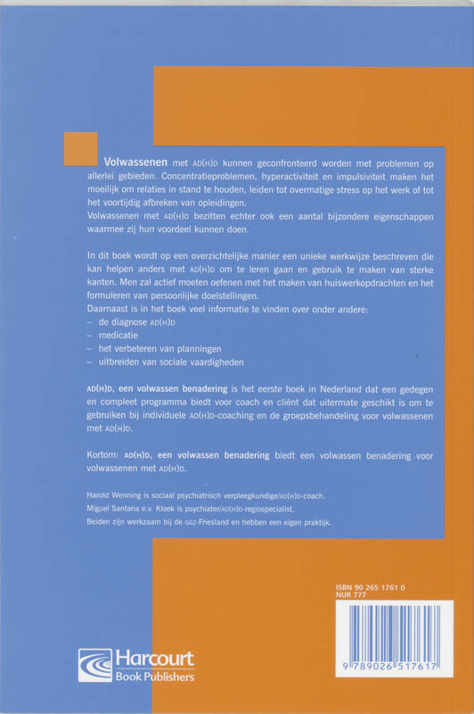 AD(H)D, een volwassen benadering achterkant