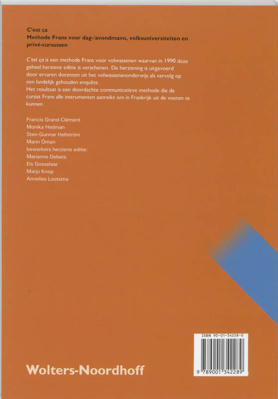 C'est ca l livre d'exercices achterkant