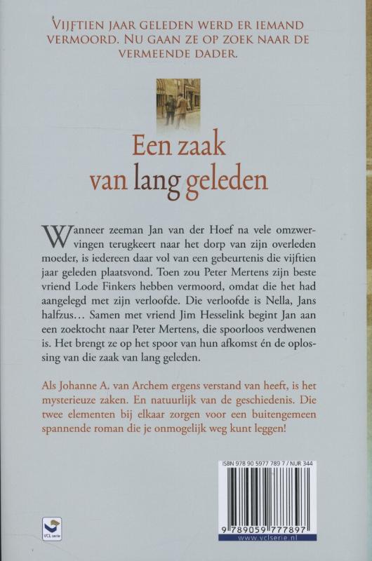Een zaak van lang geleden / VCL-Serie achterkant
