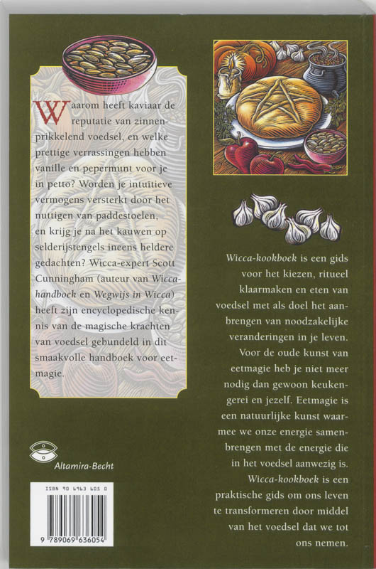 Wicca Kookboek achterkant