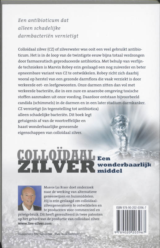 Colloïdaal zilver achterkant