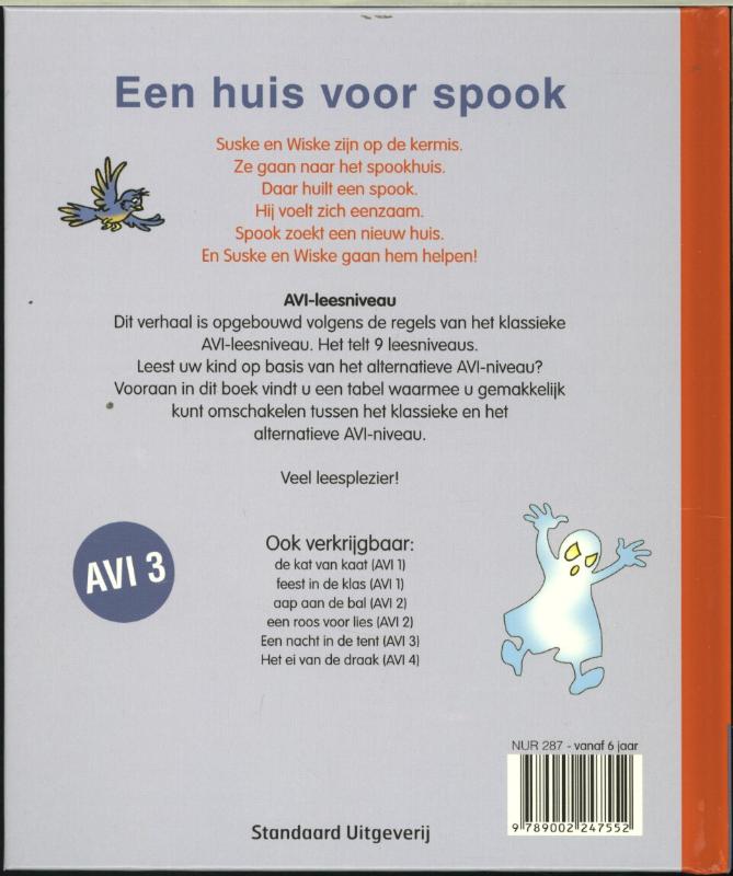 Een huis voor spook / Junior Suske en Wiske / 3 achterkant