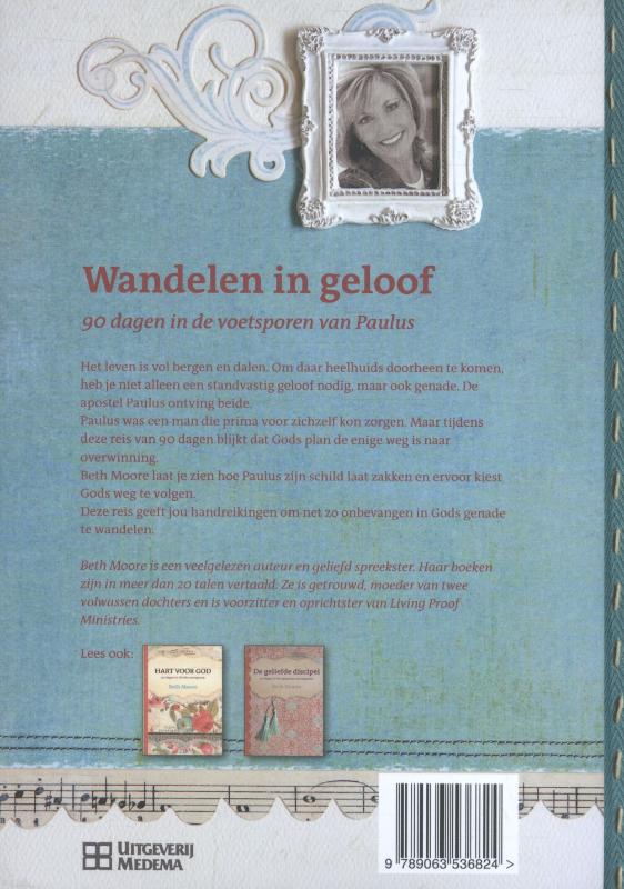 Wandelen in geloof achterkant
