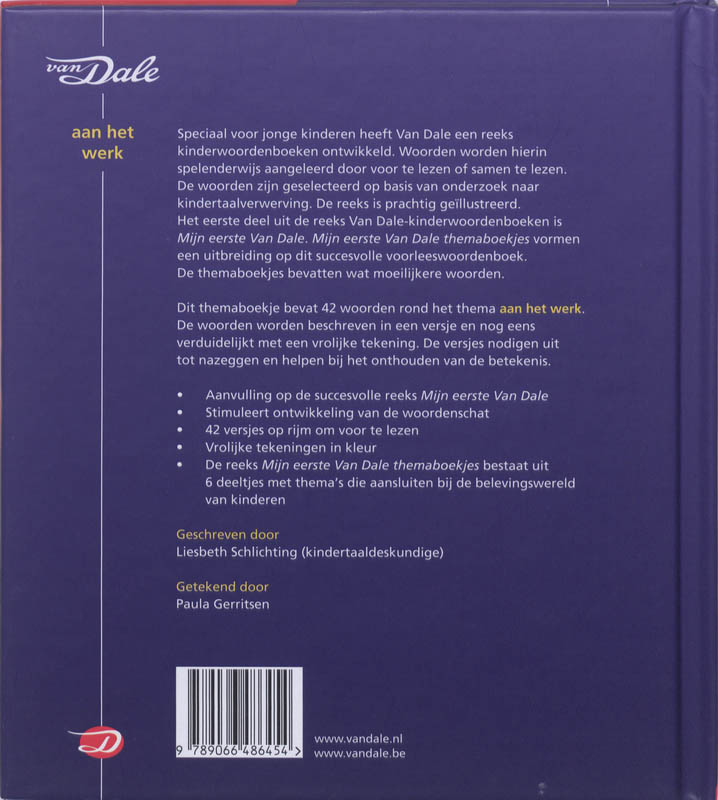 Mijn Eerste Van Dale Aan Het Werk achterkant