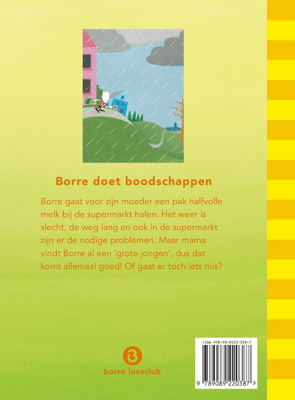 Borre doet boodschappen / De Gestreepte Boekjes achterkant