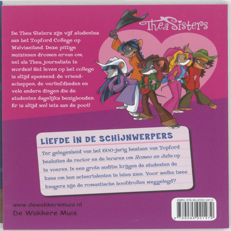Liefde in de schijnwerpers / Thea Stilton / 1 achterkant