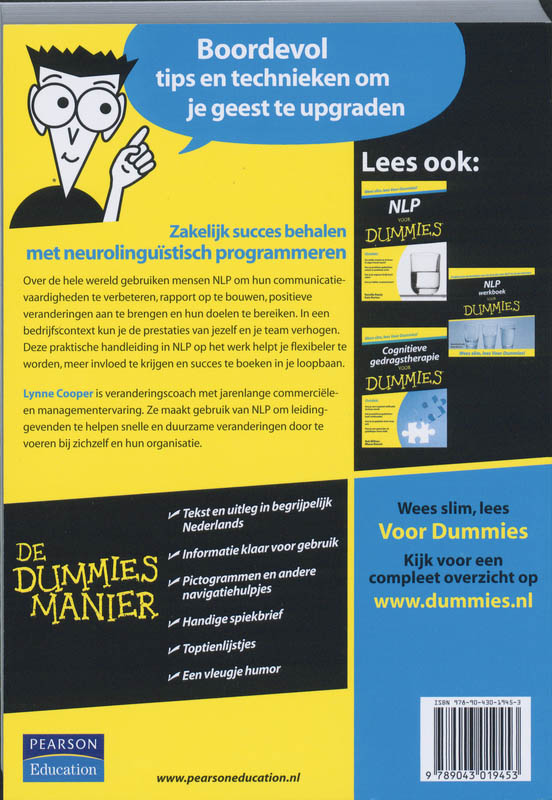 NLP op het werk voor Dummies / Voor Dummies achterkant
