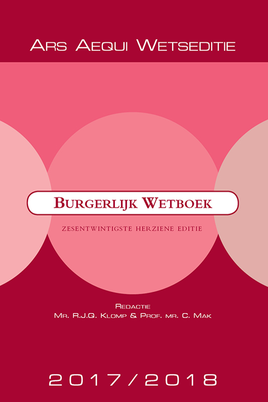 Burgerlijk Wetboek 2017/2018 / Ars Aequi Wetseditie