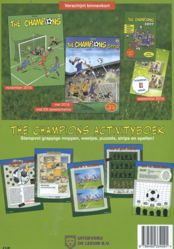 The Champions activityboek / The Champions achterkant