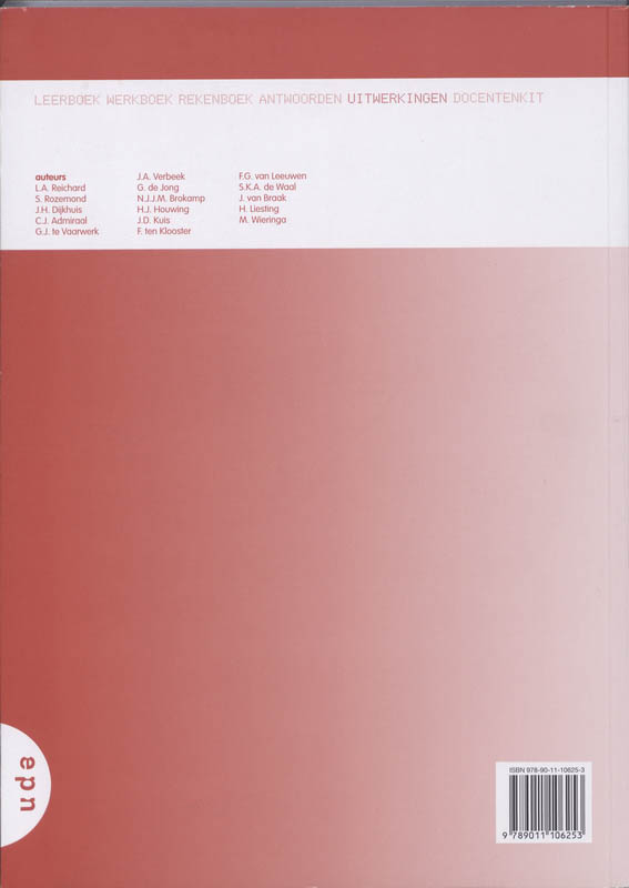 Getal en Ruimte / 3 havo dl 1 / deel Uitwerkingen achterkant