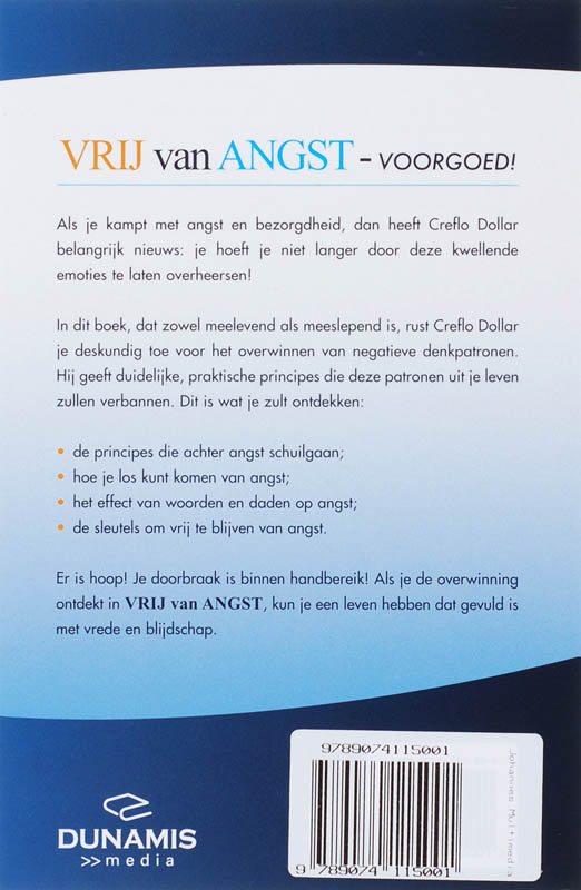 Vrij Van Angst achterkant