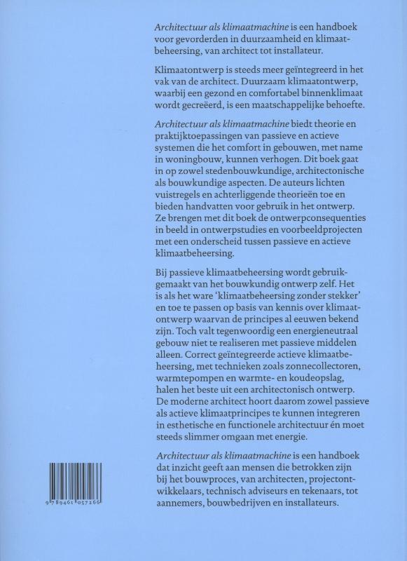 Architectuur als klimaatmachine achterkant
