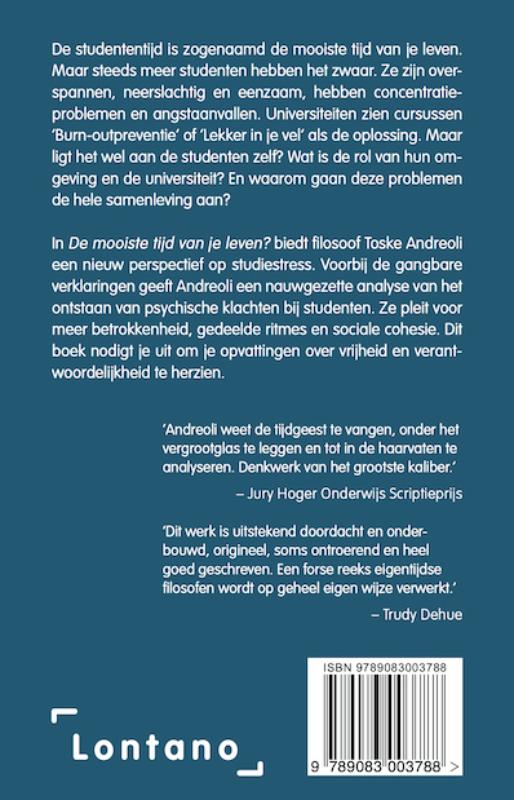 De mooiste tijd van je leven? achterkant