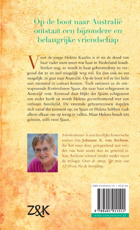 Schemerduister achterkant