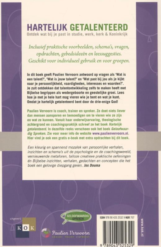 Hartelijk getalenteerd achterkant