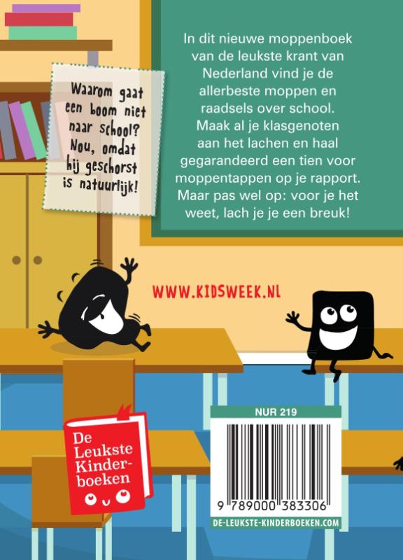 Kidsweek moppenboek / 10 - school / Kidsweek achterkant