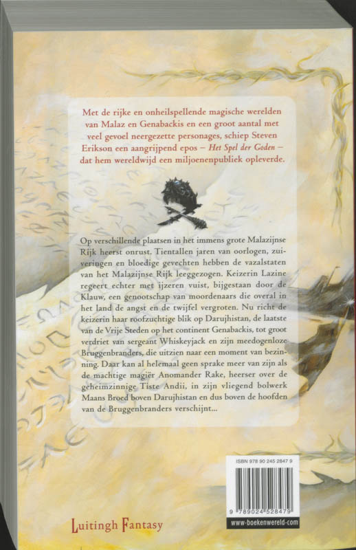 Spel Der Goden / 1 De Tuinen Van De Maan achterkant