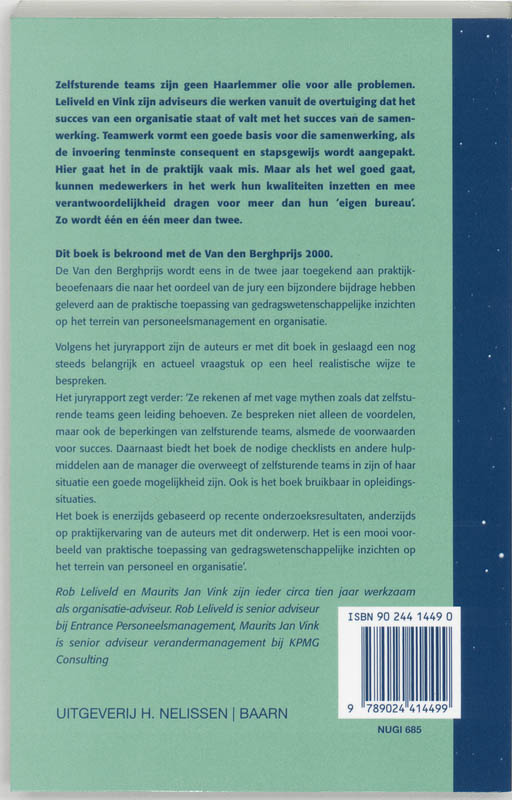 Succesvol invoeren van zelfsturende teams / PM-reeks achterkant