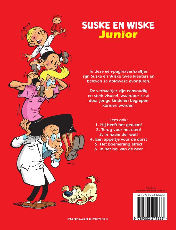 Rake klappen / Suske en Wiske Junior / 7 achterkant