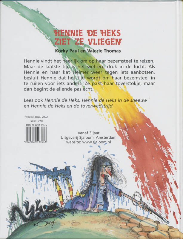 Hennie de Heks ziet ze vliegen / Hennie de Heks achterkant