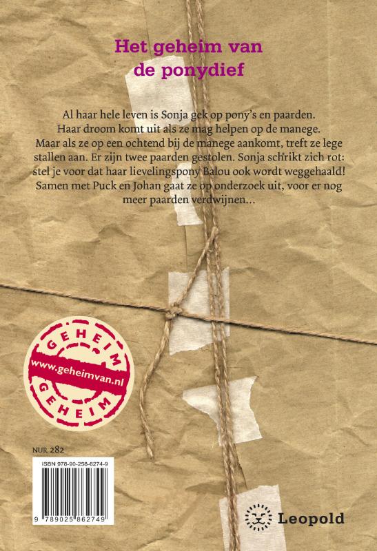 Het geheim van de ponydief / Geheim achterkant