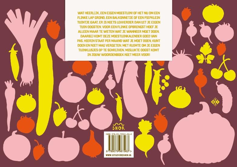 De moestuinkalender achterkant